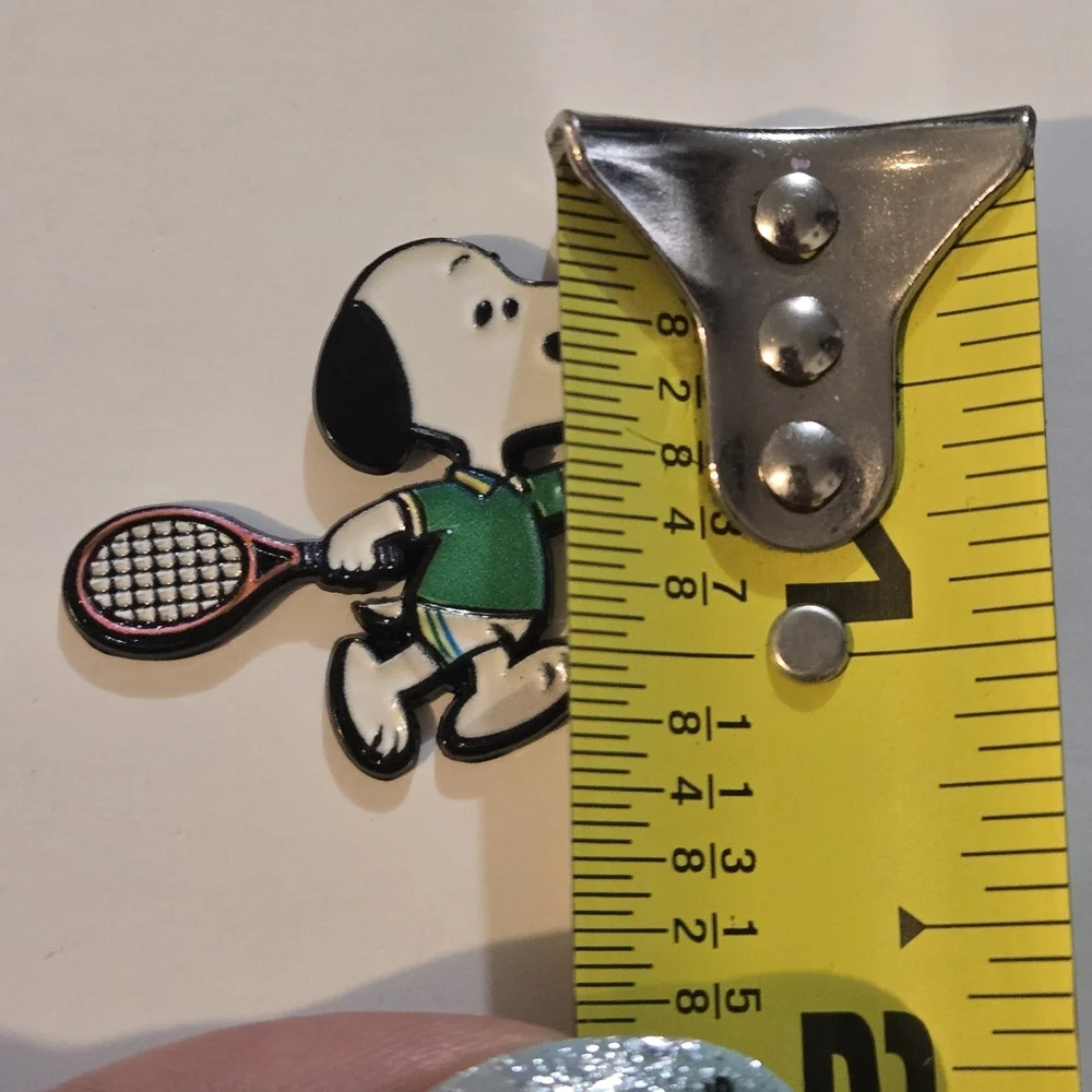 Snoopy Playing Tennis Pin